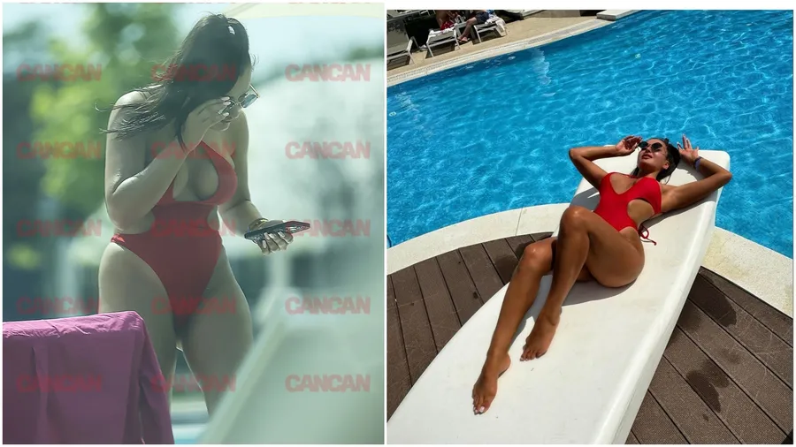 Larisa Popa, concentrată să analizeze fotografiile( foto stânga) ... și rezultatul final (foto dreapta)