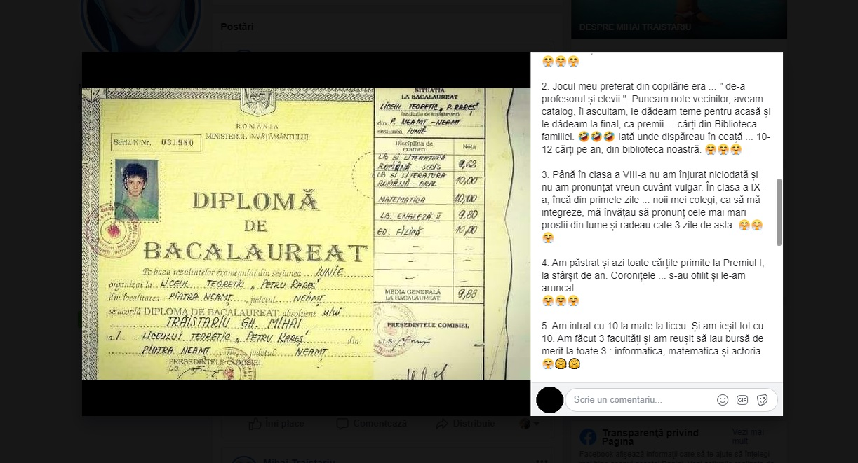 Mihai Trăistariu, mărturii despre cea mai rușinoasă situație intimă: “În clasa a VIII-a, m-am… pe mine”
