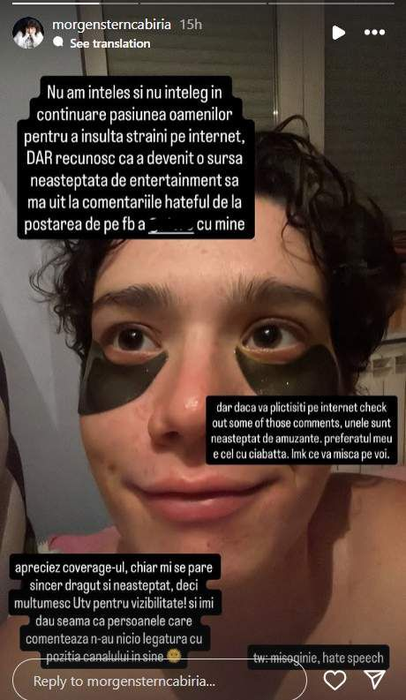 Cabiria Morgenstern a fost criticată dur! Sursa foto: Instagram / Cabiria Morgenstern