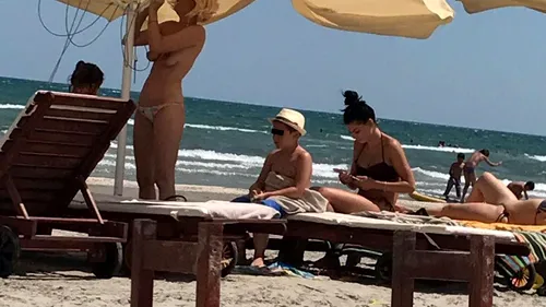 Maria Constantin, topless la plajă! Blonda a arătat ce are ea mai bun