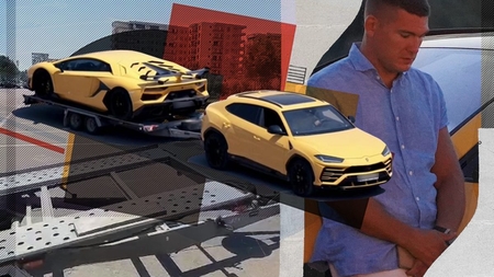 Călin Donca a oferit imaginea anului, la Mamaia! Doar pe litoral poți vedea un Lamborghini care tractează… alt Lamborghini!