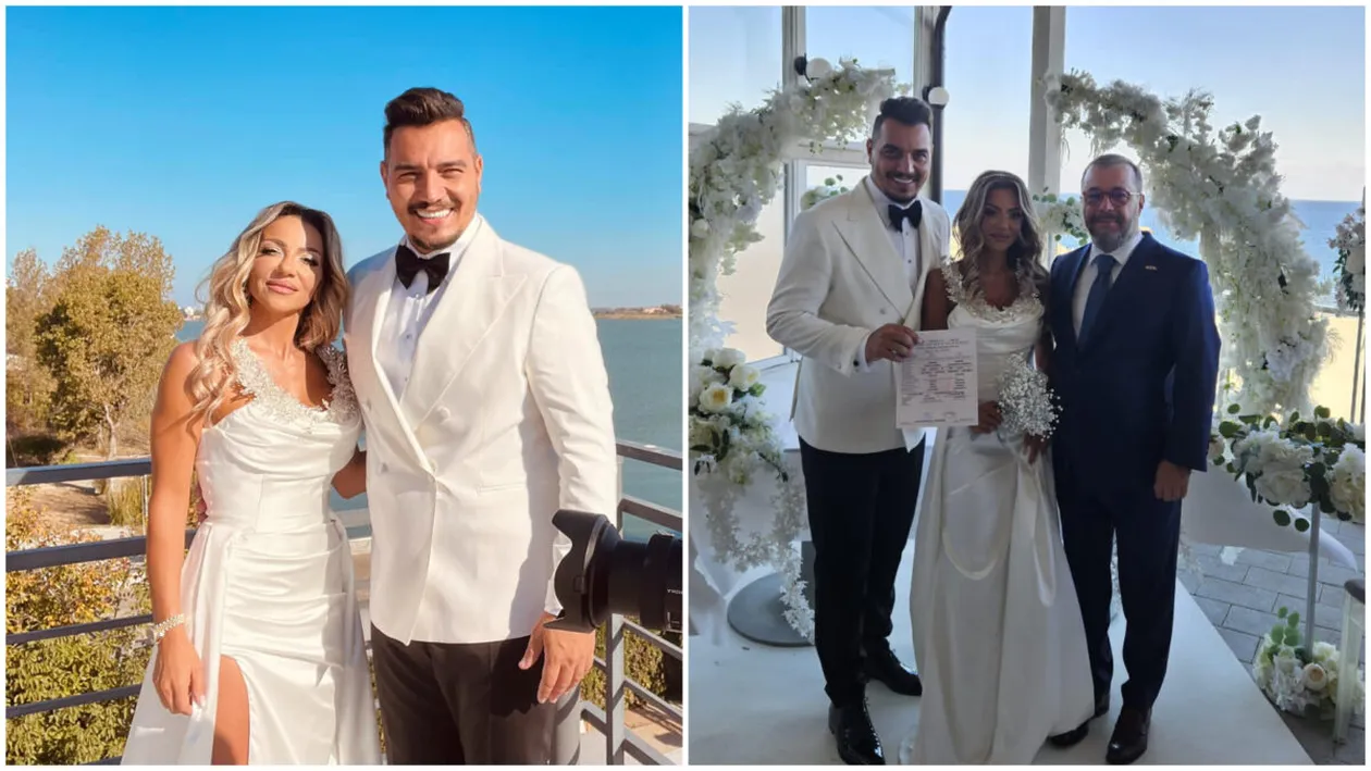 Andreea l-a scăpat pe Bursucu de la Kanal D de burlăcie, după 11 ani de relație. Cine a fost marele absent de la nuntă