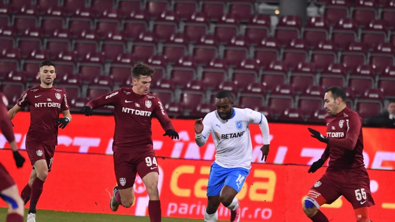 Remiză albă în „Gruia” între CFR și Universitatea pentru FCSB!
