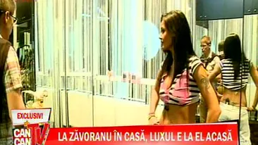 La Zavo-n casa, luxul e la el acasa! Uite unde sta Oana - Oglinzi, cristale swarovski si totul este in alb-negru