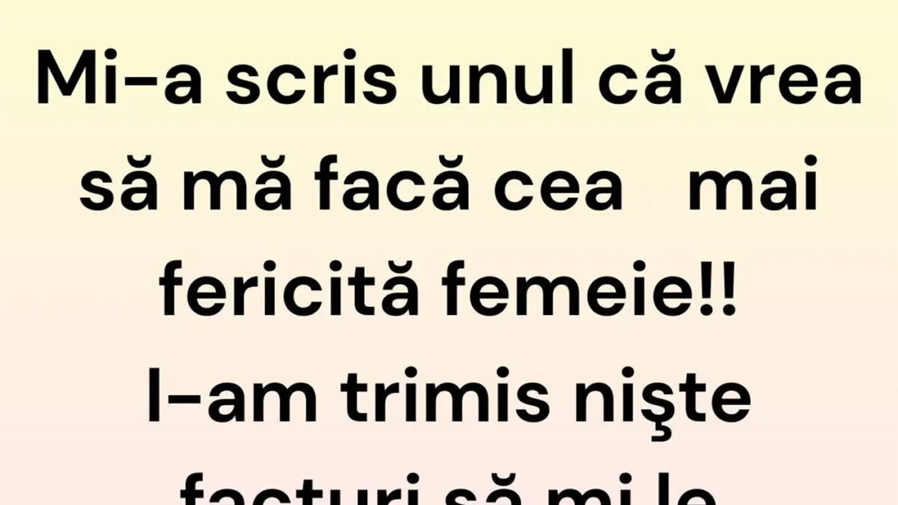 BANCUL ZILEI | Cea mai fericită femeie