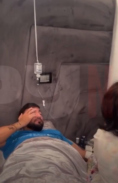 Costel Biju pe perfuzii Sursă foto: Captură Video SpyNews
