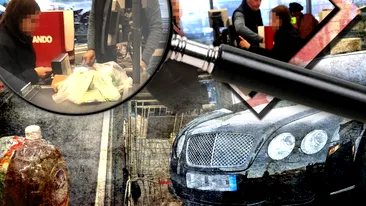 A făcut piața cu un Bentley de 200.000 €, dar s-a zgârcit la 50 de bani pentru o sacoșă!