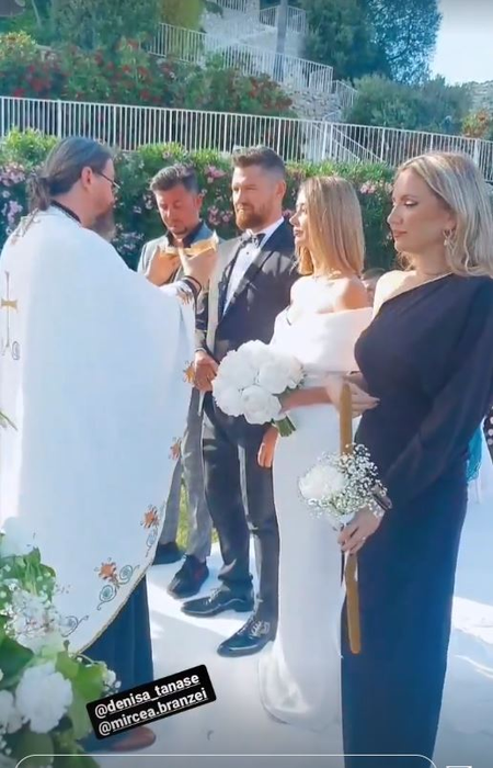 Denisa Tănase și Mircea Brânzei s-au căsătorit în secret la Nisa! Artista a avut o rochie de mireasă simplă, dar sexy | FOTO & VIDEO