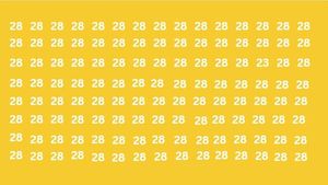 Test de logică | Găsiți numărul 23 "camuflat" în această imagine!