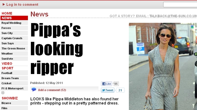 Pippa Middleton are un fund de 200.000 de likeuri pe Facebook! Iti place?