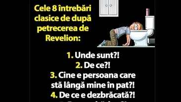 BANC | Cele 8 întrebări clasice de după petrecerea de Revelion