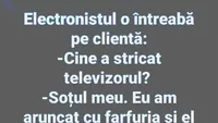 Bancul de marți | Cine a stricat televizorul?