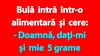 BANC | Bulă intră într-o alimentară și cere 5 grame de salam