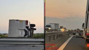 Accident terifiant pe A1! Un șofer a murit, după ce a intrat cu duba în glisiere