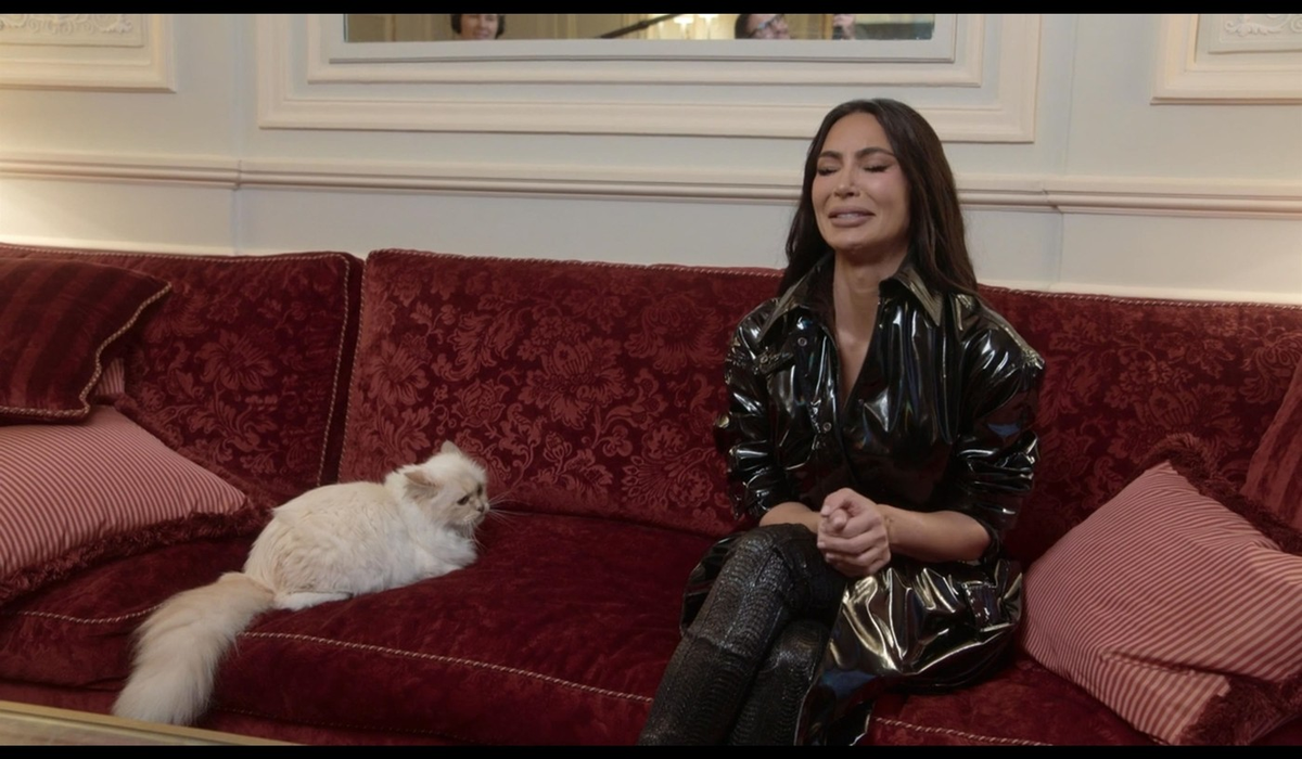 Choupette si Kim Kardashian. Foto: Profimedia