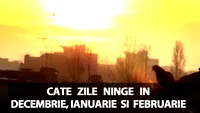 Meteorologii EaseWeather anunță o iarnă ciudată în România. Câte zile ninge în decembrie, ianuarie și februarie?