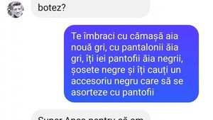 BANCUL ZILEI | „Iubire, cu ce mă îmbrac la botez?”