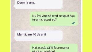 Bancul sfârșitului de săptămână | "Mamă, dorm la una"