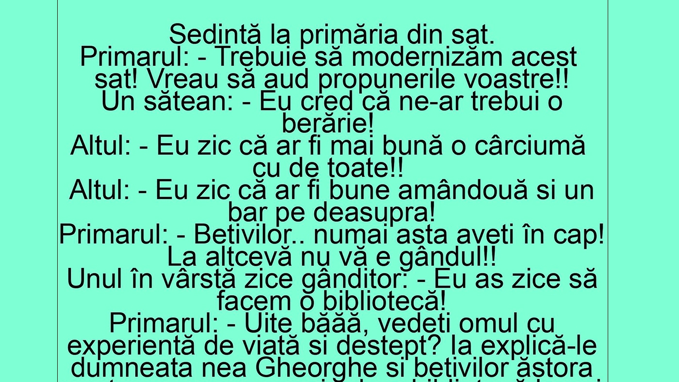 BANC | Ședință la primăria din sat: "Trebuie să ne modernizăm!"