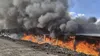 Incendiu devastator în Covasna! O hală plină cu deșeuri a fost cuprinsă de flăcări