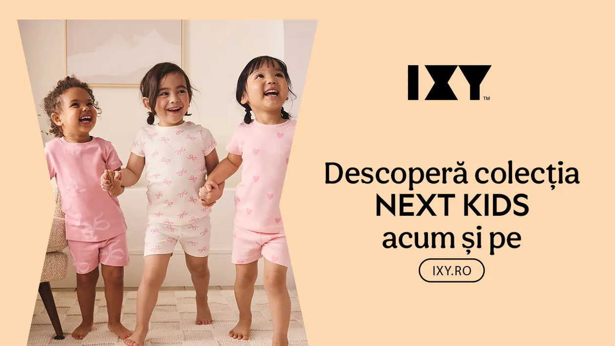 (P) Colecția NEXT pentru copii este acum disponibilă pe ixy.ro, cu livrare rapidă direct din România
