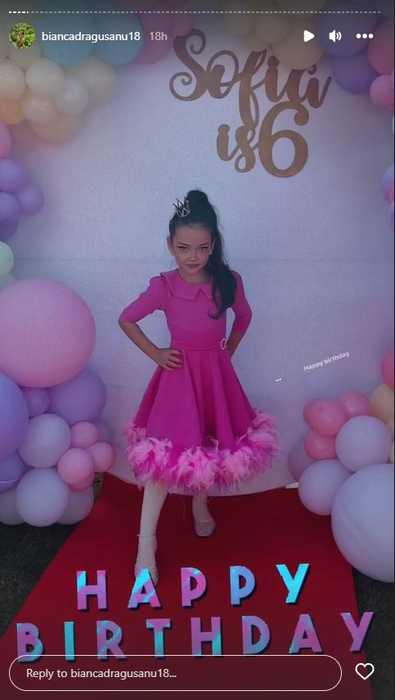 Sofia Slav, fiica Biancăi Drăgușanu. Sursă: Instagram