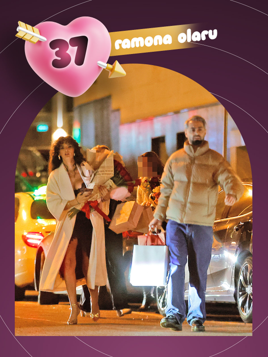 Bianca Drăgușanu, Cristina Pucean și Ramona Olaru, răsfățate peste măsură! Top 40 iubăreți cu brațele pline de flori, de Valentine’s Day