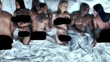 VIDEO - Imaginea care a făcut înconjurul lumii! KANYE WEST s-a pozat gol în pat alături de mai multe vedete controversate