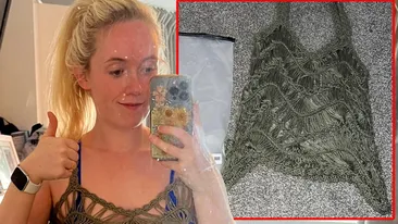 Râzi cu lacrimi! Ce a primit această femeie, după ce a comandat online o rochie până la genunchi. Când a deschis coletul, a înlemnit