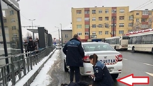 O polițistă din Cluj a încătușat ca-n filme un bărbat care îi arăta gesturi obsecene. Primele ei declarații după ce incident