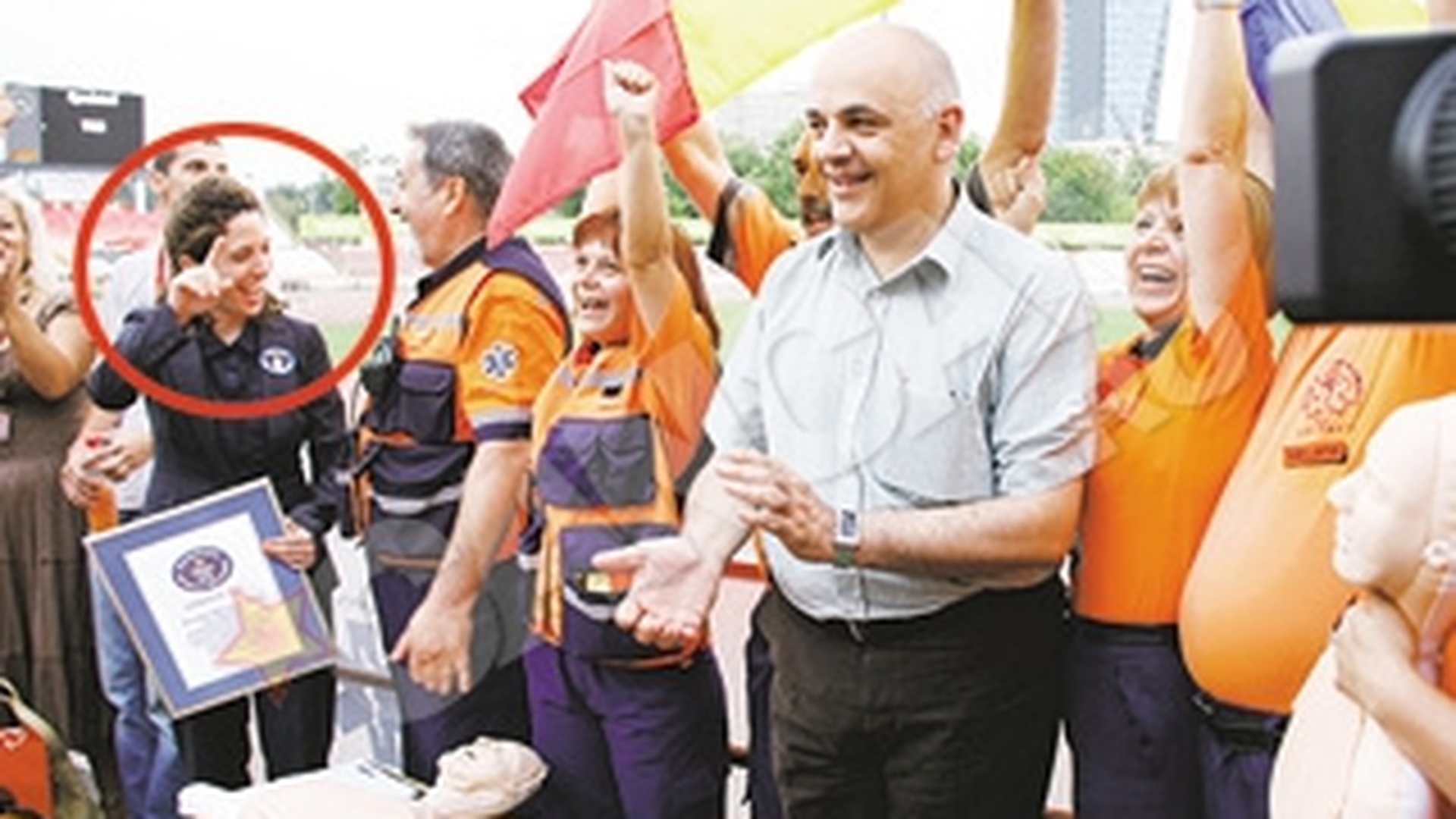 Peste 7.000 de oameni au participat la cursul de prim ajutor! Am intrat in Cartea Recordurilor