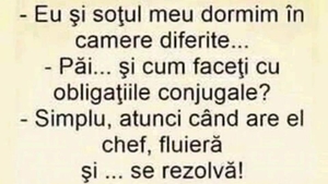 BANC | "Eu și soțul meu dormim în camere diferite"