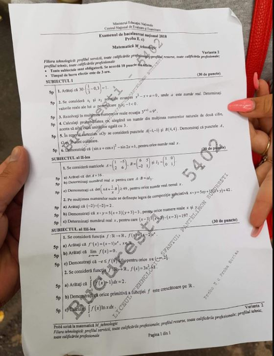 Subiecte BAC 2019. Ce poate pica la limba română și la matematică