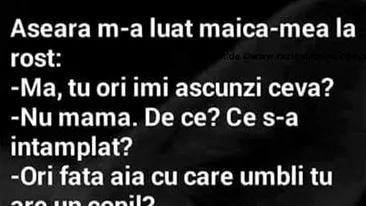 BANC | Fata aia cu care umbli tu are un copil?