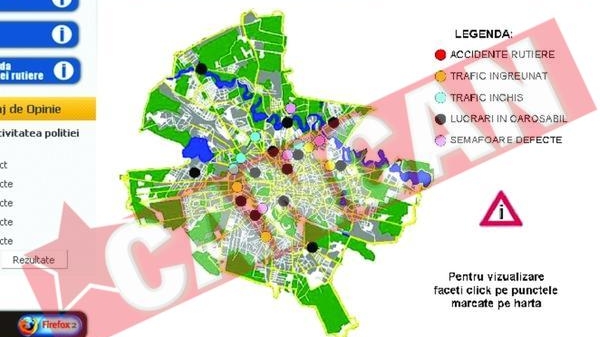 Politia a lansat harta rutiera a capitalei