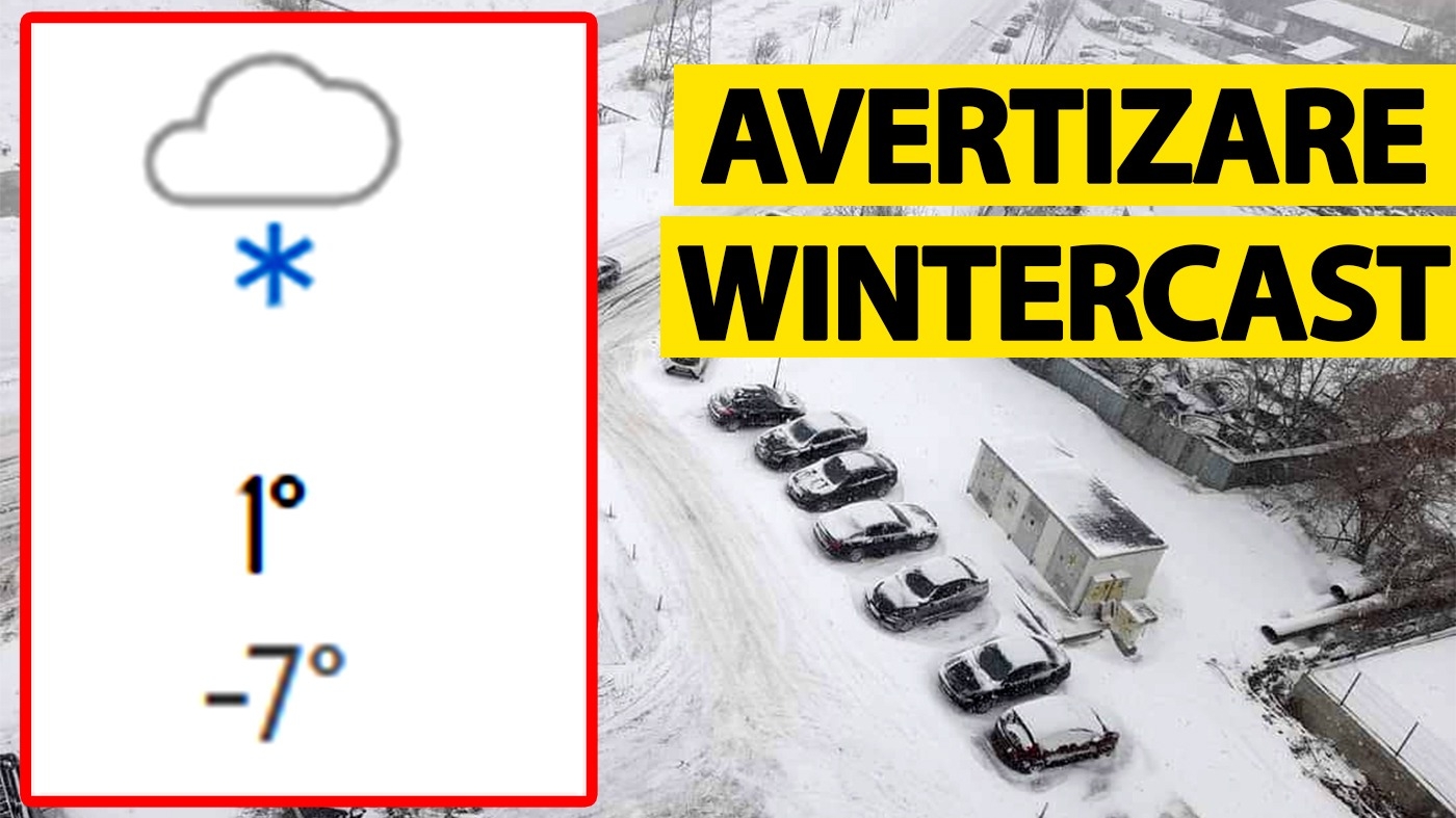 Avertizare "wintercast" emisă de meteorologii Accuweather în București. La ce oră începe să ningă