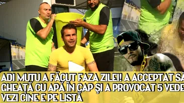 Mutu a raspuns provocarii lui Anghelache si si-a primit galeata de apa in cap :) Pe cine a provocat mai departe: VIDEO