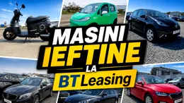 BT Leasing scoate la vânzare vehicule recuperate. Prețurile pornesc de la 1.500 Euro