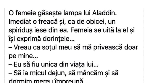 BANCUL ZILEI | O femeie găsește lampa lui Aladdin