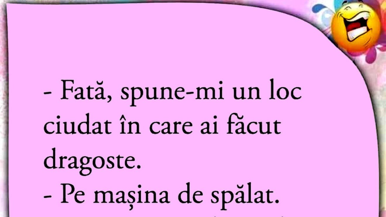 BANC | "Fată, spune-mi un loc ciudat în care ai făcut dragoste!"