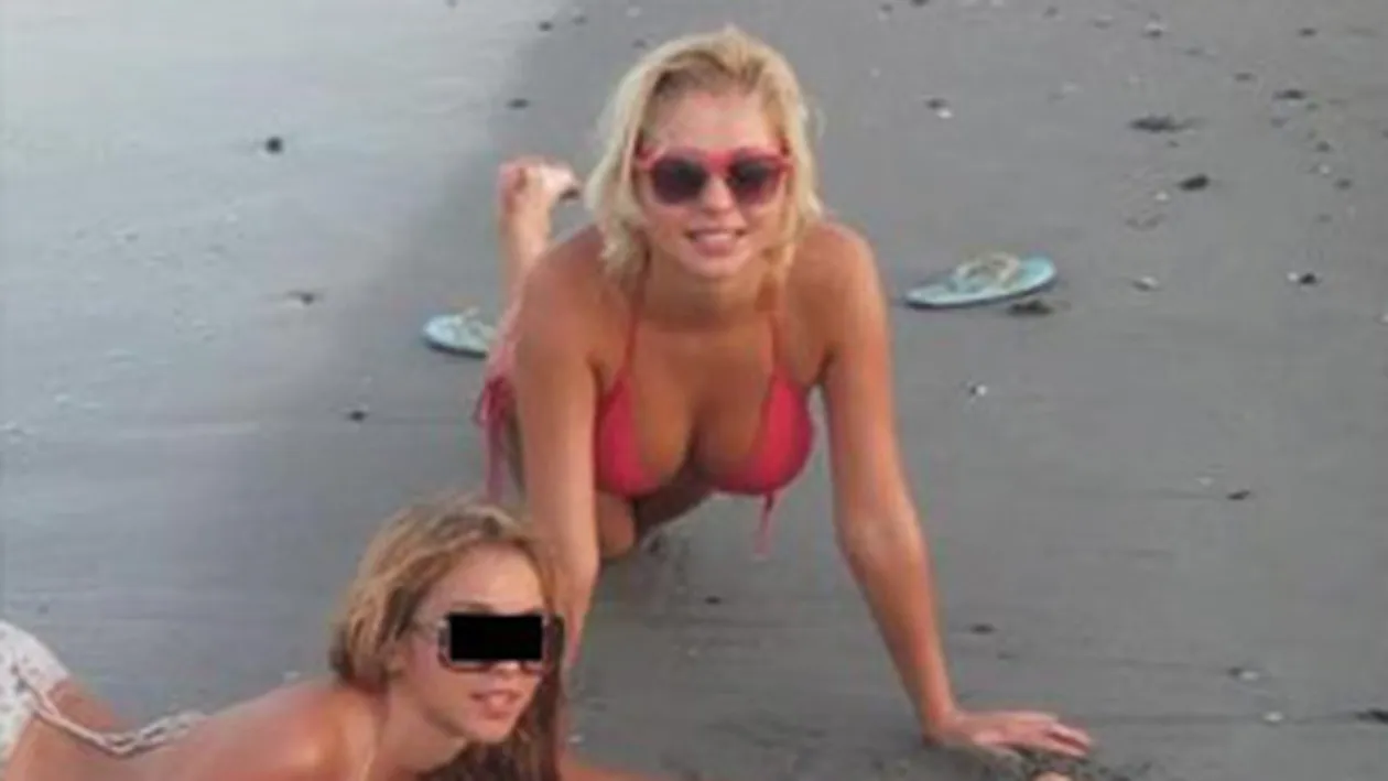 Ia uite ce sexy e, la plaja, logodnica fiului lui Adrian Paunescu! E fosta Miss si n-a implinit inca 19 ani!