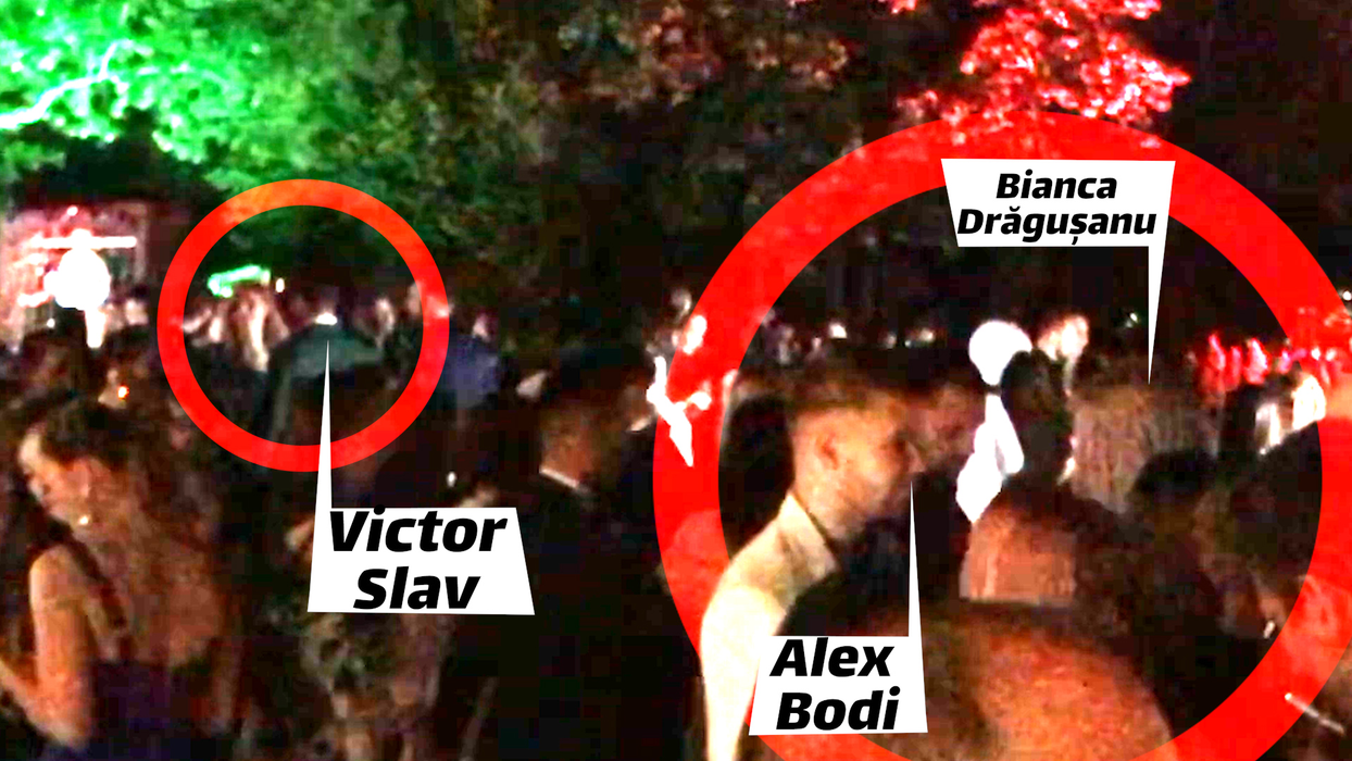 Bianca Drăgușanu & Alex Bodi, la  prima întâlnire în public cu Victor Slav
