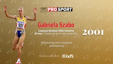 2001 a fost anul ei! Gabriela Szabo a luat globul pământesc în brațe, pentru că îl cucerise!