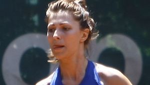 Imagini fierbinti de pe terenul de tenis! Ilinca Vandici se antreneaza pentru “Dansez pentru tine” de asta vara!