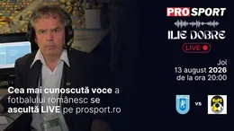 Ilie Dobre comentează LIVE pe ProSport.ro meciul Universitatea Craiova – KUPS Kuopio, joi, 13 august 2026, de la ora 20:00