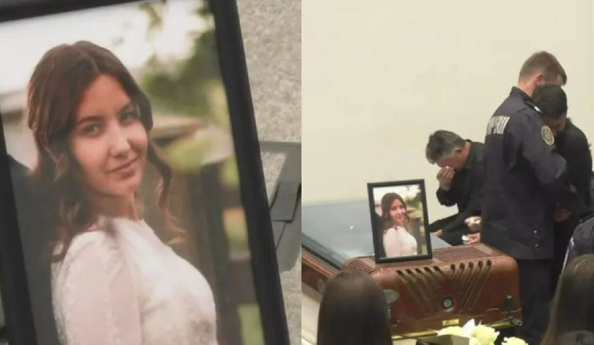 Bogdan, soțul Biancăi, nu s-a desprins de sicriul fetei/ sursă foto: captură video