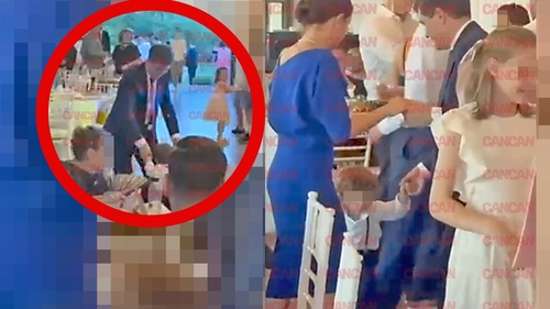 IMAGINI BOMBĂ. Nicușor Dan, show pe ringul de dans la o nuntă, lângă București! Președintele s-a distrat în weekend cu prima doamnă și fiul lor, Antim