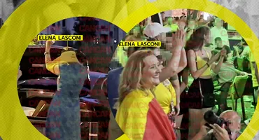 Imagini colosale cu Elena Lasconi, noul președinte al USR, după ce România s-a calificat în optimile de finală ale turneului final din Germania! S-a îmbrăcat în spatele mașinii și... + Ce a făcut în mijlocul mulțimii
