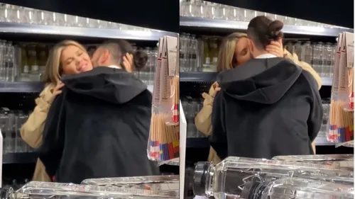 Smiley și Gina Pistol, sărutări pătimașe într-un supermarket