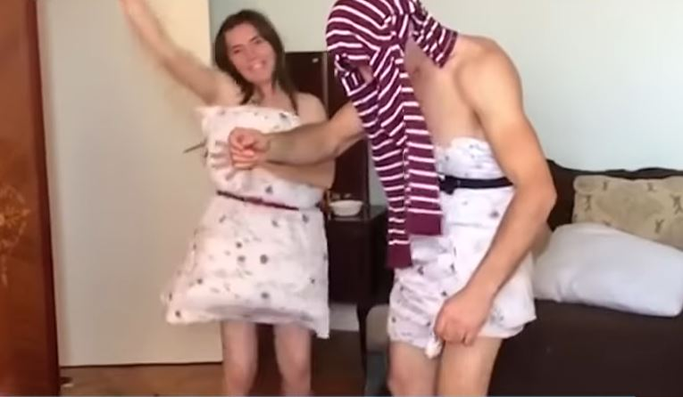 Vulpița de la Acces Direct a acceptat provocarea cu perna! S-a dezlănțuit pe muzica lui Beyonce împreună cu soțul ei! Viorel Stegaru a dansat și el pe tocuri